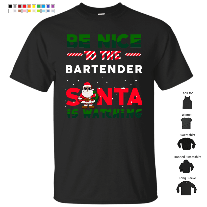 Bartender christmas funny shirt T-Shirt – Shop
